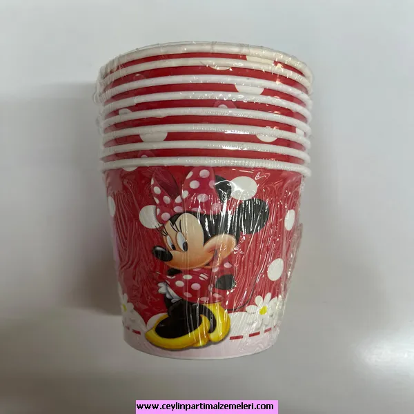 Minnie Mause Temalı Karton Bardak